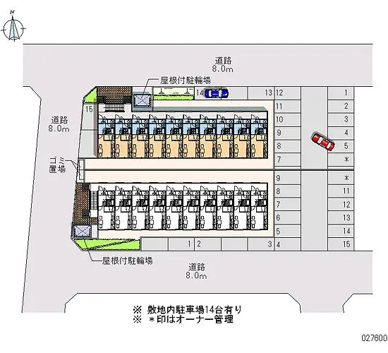 ★手数料０円★札幌市厚別区青葉町　月極駐車場（LP）